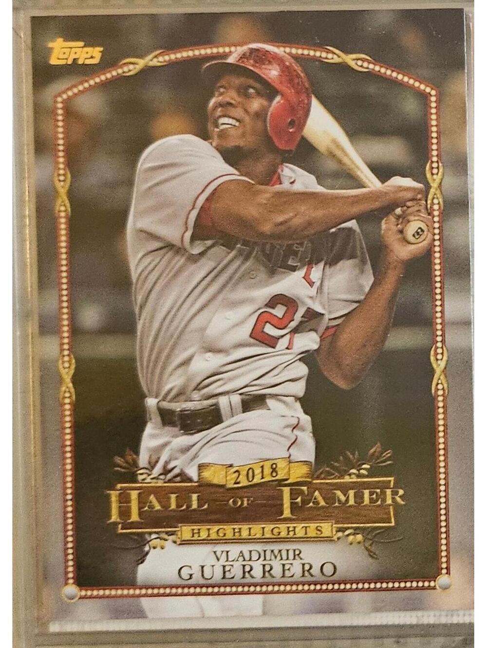 2018 Topps Update Hall of Famer Highlights Insert #HFH-9 Vladimir Guerrero LAA